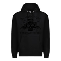 Black hunter s thompson  fear and loathing in las vegas rare to die Premium Hoodie - DesigneFamous