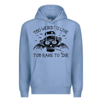 Colony Blue hunter s thompson  fear and loathing in las vegas rare to die Premium Hoodie - DesigneFamous