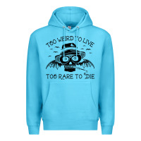Ocean Blue hunter s thompson  fear and loathing in las vegas rare to die Premium Hoodie - DesigneFamous