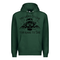 Sports Green hunter s thompson  fear and loathing in las vegas rare to die Premium Hoodie - DesigneFamous