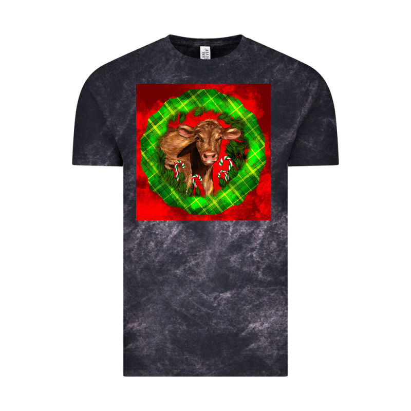 Christmas Red Angus Calf Vintage Tee by LillyAllenDesigns | Teevron
