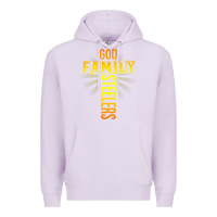 Lilac god family steeler shirt father's day gift tee t shirt Premium Hoodie - DesigneFamous