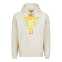 Oatmeal Heather god family steeler shirt father's day gift tee t shirt Premium Hoodie - DesigneFamous