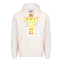 Pale Pink god family steeler shirt father's day gift tee t shirt Premium Hoodie - DesigneFamous
