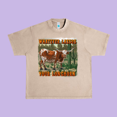Whatever Lassos Your Longhorn Urban Heavy Tee Designed By Ranaportraitstore