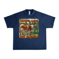Navy whatever lassos your longhorn Urban Heavy Tee - RanaPortraitStore