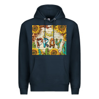 Navy just pray Premium Hoodie - BarkalooDesign