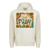 Oatmeal Heather just pray Premium Hoodie - BarkalooDesign
