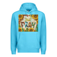 Ocean Blue just pray Premium Hoodie - BarkalooDesign