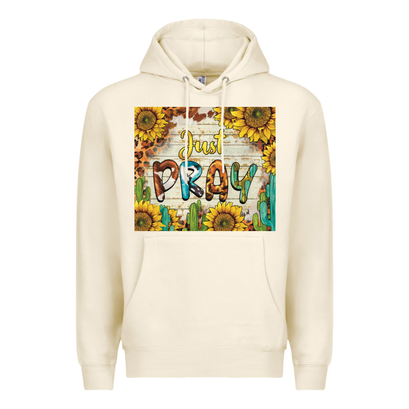 Just Pray Premium Hoodie by BarkalooDesign | Teevron