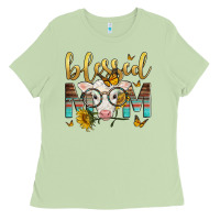 Matcha Western Blessed Mom Baby Calf Ladies Tee - LillyAllenDesigns