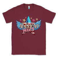 Burgundy American honey 4th of july Classic Tee - FaDigitalArtStudio