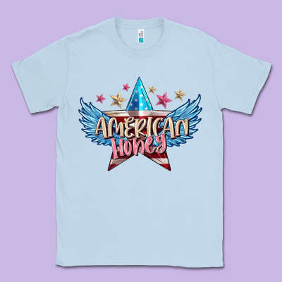 American Honey 4th Of July Classic Tee Designed By Fadigitalartstudio