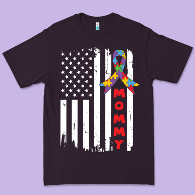 Lil Autism Mom Premium Tee Designed By Cowhidedigitalart