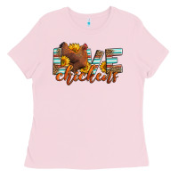 Bubblegum Pink love chickens Ladies Tee - LillyAllenDesigns