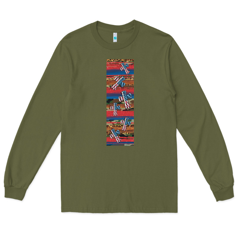 Usa Flag And Cross Penwraps Long Sleeve Tee by Artiststas | Teevron