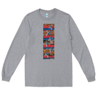 Heather Grey usa flag and cross penwraps Long Sleeve Tee - Artiststas