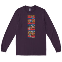 Plum usa flag and cross penwraps Long Sleeve Tee - Artiststas