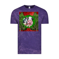 Cloud Purple christmas holstein Vintage Tee - LillyAllenDesigns