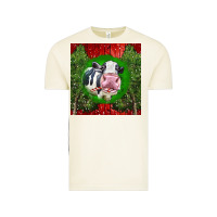 Vintage Arctic christmas holstein Vintage Tee - LillyAllenDesigns