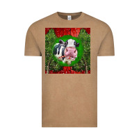 Vintage Coffee christmas holstein Vintage Tee - LillyAllenDesigns