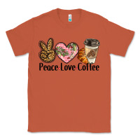 Copper peace love coffee Classic Tee - BarkalooDesign
