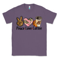 Lavender peace love coffee Classic Tee - BarkalooDesign