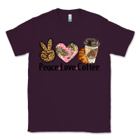 Plum peace love coffee Classic Tee - BarkalooDesign