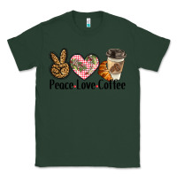 Sports Green peace love coffee Classic Tee - BarkalooDesign