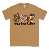 Toasted Coconut peace love coffee Classic Tee - BarkalooDesign