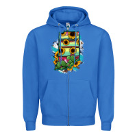 True Royal Indiana Map Sunflower Cactus Serape Zipper Hoodie - RanaPortraitStore