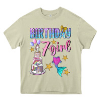 Mossy birthday girl 7 Heavy Core Tee - BundleAndBundleShop