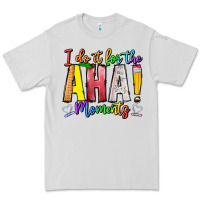Dove Grey IDiot Of The Aha Moments Premium Tee - CowhideDigitalArt