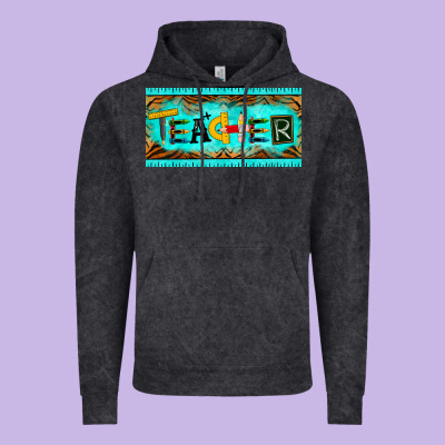 Teacher License Plate Vintage Hoodie Designed By Barkaloodesign