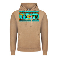 Vintage Coffee teacher license plate Vintage Hoodie - BarkalooDesign