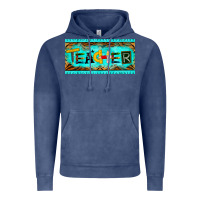 Vintage Denim teacher license plate Vintage Hoodie - BarkalooDesign