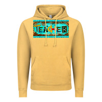 Vintage Mustard teacher license plate Vintage Hoodie - BarkalooDesign