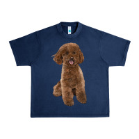 Navy Poodles Dog lllustrations Urban Heavy Tee - LillyAllenDesigns