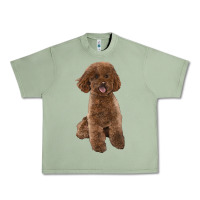 Oil Green Poodles Dog lllustrations Urban Heavy Tee - LillyAllenDesigns