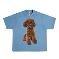 Pebble Blue Poodles Dog lllustrations Urban Heavy Tee - LillyAllenDesigns
