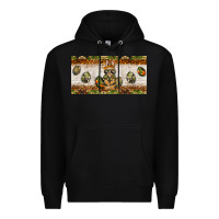 Black easter camouflage egg hunter bunny license plate template Premium Hoodie - BarkalooDesign