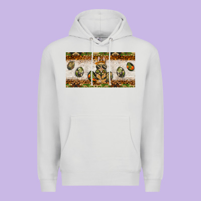 Easter Camouflage Egg Hunter Bunny License Plate Template Premium Hoodie Designed By Barkaloodesign