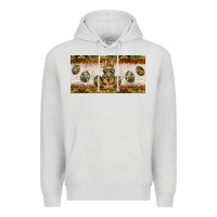 Dove Grey easter camouflage egg hunter bunny license plate template Premium Hoodie - BarkalooDesign