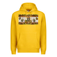 Lemon easter camouflage egg hunter bunny license plate template Premium Hoodie - BarkalooDesign