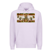 Lilac easter camouflage egg hunter bunny license plate template Premium Hoodie - BarkalooDesign
