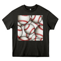 Asphalt baseball seamless pattern Heavy Core Tee - BundleAndBundleShop