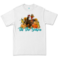 White Western Fall Turkey Tis The Season Premium Tee - LillyAllenDesigns