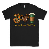 Black peace love coffee Classic Tee - Jasminsmagicworld