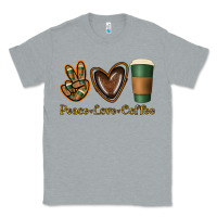 Heather Grey peace love coffee Classic Tee - Jasminsmagicworld