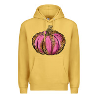 Antique Gold leopard cancer pumpkin Premium Hoodie - RanaPortraitStore